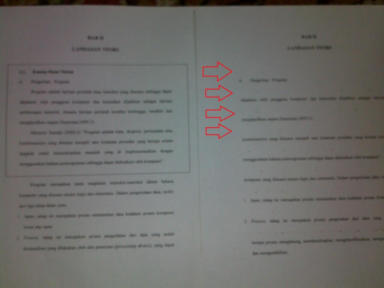 printer error, ada baris yang ga ke print...