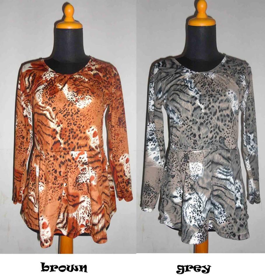 Peplum Leopard