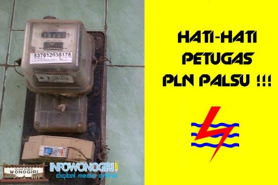 Petugas PLN gadungan!! Hati-hati gan.