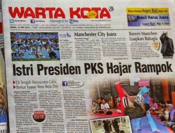 istri presiden pks hajar rampok (mantaPKS)