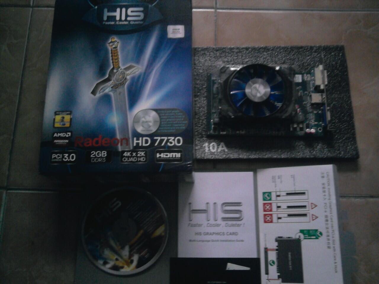WTS HIS HD 7730 2gb DDR3 fullset MURAHHH!!