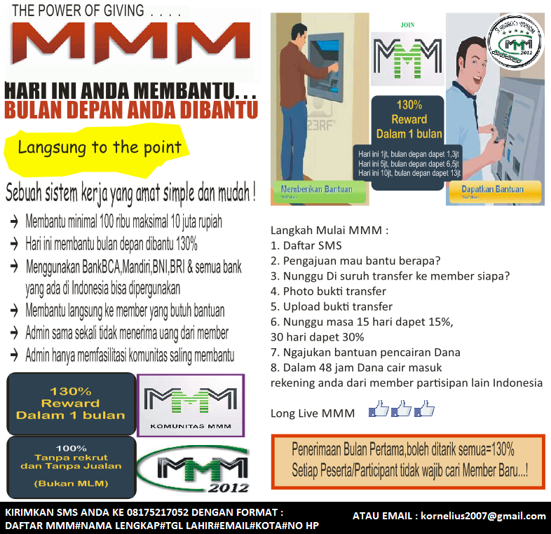 Bisnis MMM Indonesia, Profit pasti 30%