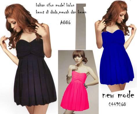 Minidress Bahan Sifon
