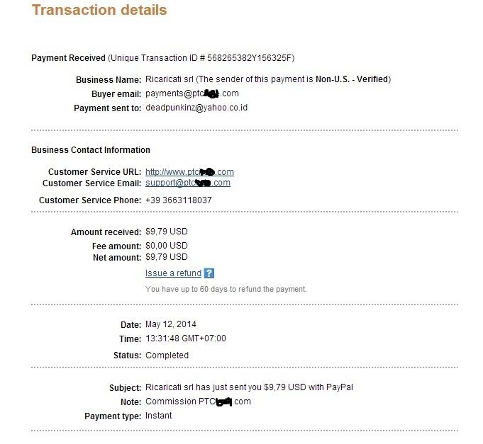 PTC YANG NGEBAYAR TERMAHAL $0,07 /KLIK 1 HARI = $1 TERAKTUAL DAN TERBUKTI MEMBAYAR