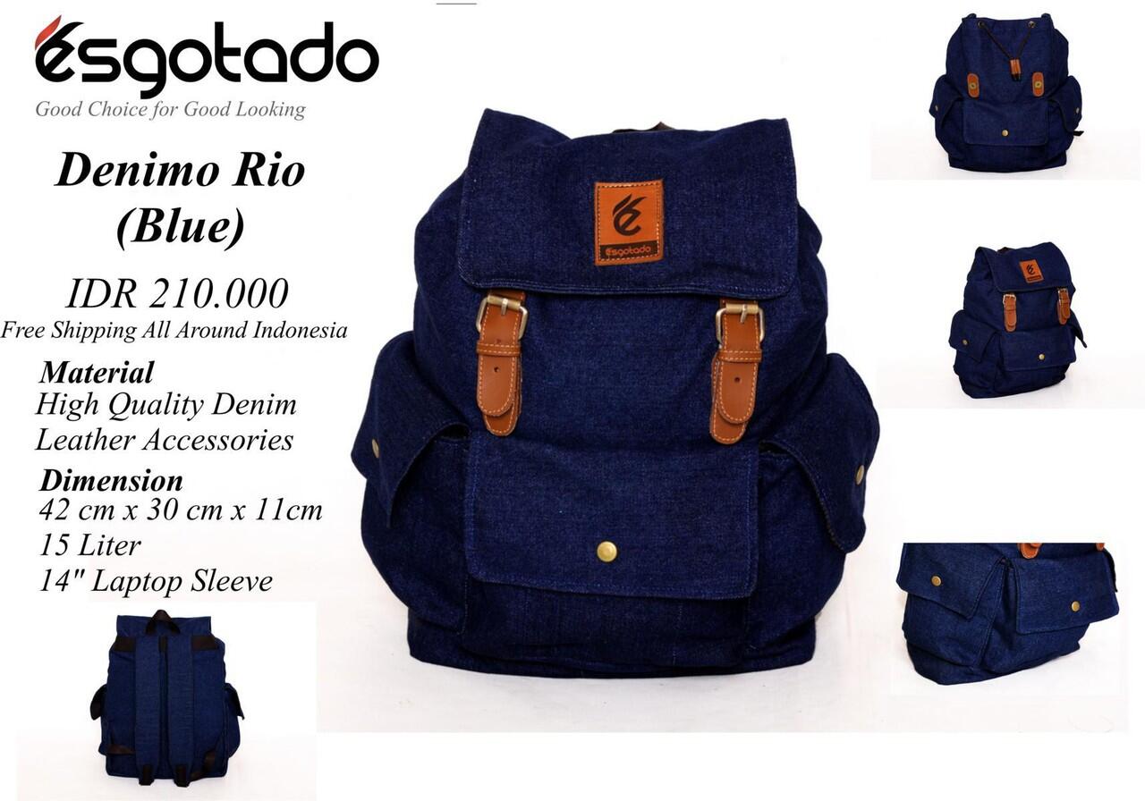 ★★&#91;FREE ONGKIR&#93; Tas Bandung &quot;ESGOTADO&quot;|Tas Sekolah,Kuliah|Ransel|Vintage|Denim|Canvas