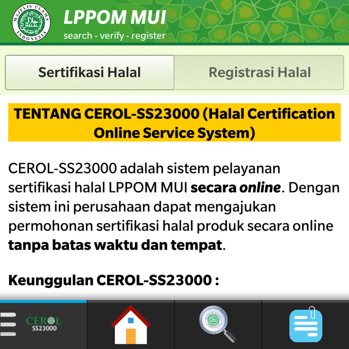 Akses Info Halal via Blackberry Apps
