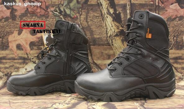 Terjual Sepatu  Delta  PDL Oakley Blackhawk hitam gurun 