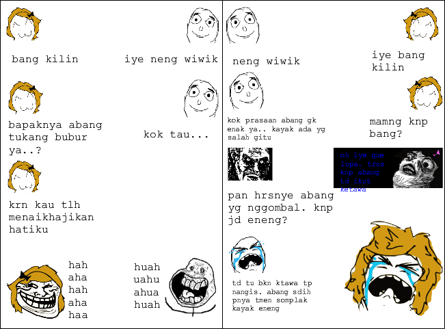 ane bikin karakter nama meme comik sendiri gan/sis. cekidot!!!