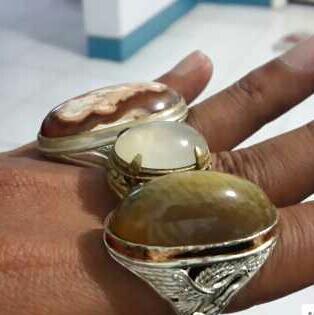 BATU CINCIN BORONGAN - PANDAN NANAS SNOW WHITE KELADEN AKIK GAMBAR MURAH AJA