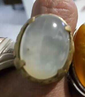 BATU CINCIN BORONGAN - PANDAN NANAS SNOW WHITE KELADEN AKIK GAMBAR MURAH AJA