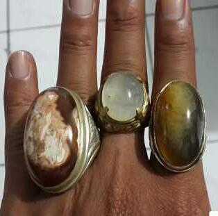 BATU CINCIN BORONGAN - PANDAN NANAS SNOW WHITE KELADEN AKIK GAMBAR MURAH AJA