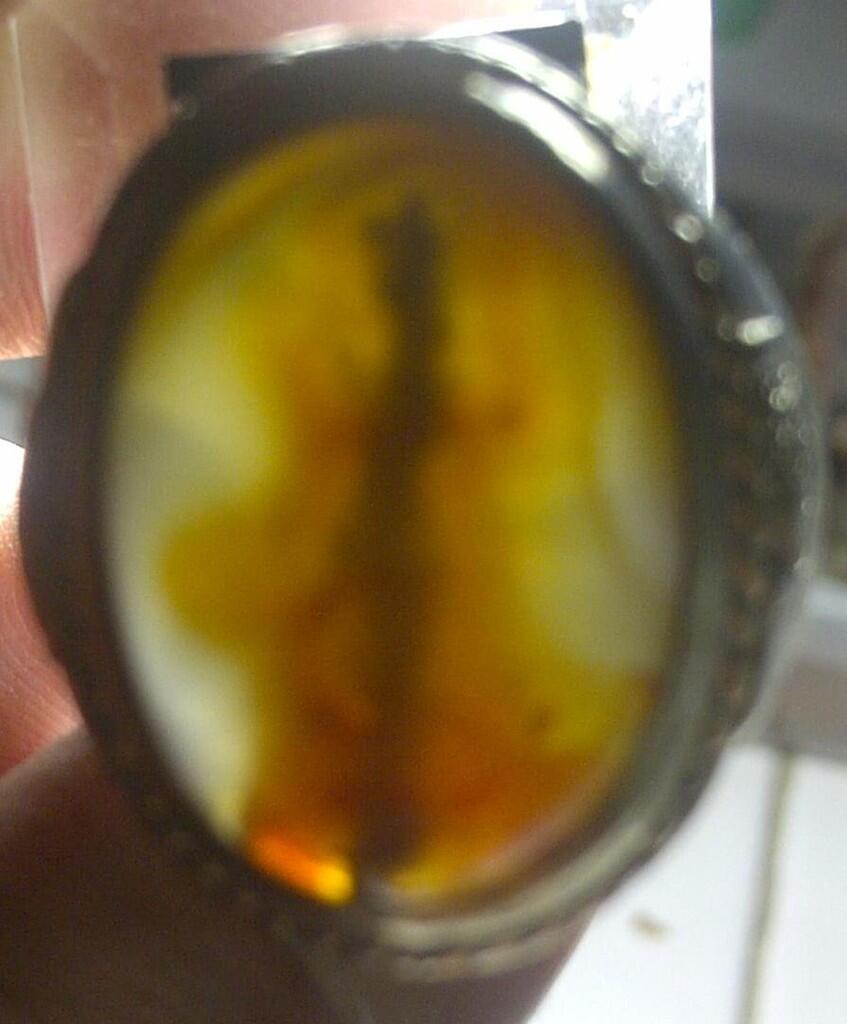 GEMS AGATE MOTIF GAMBAR PEDANG ATAU TONGKAT
