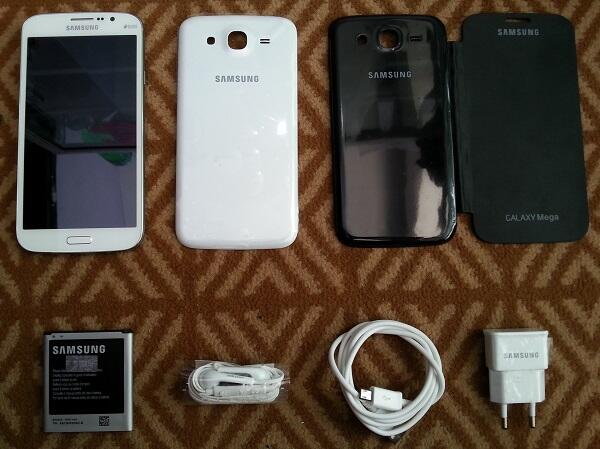 SAMSUNG GALAXY MEGA I-9150 PUTIH BATANGAN LIKE NEW GARANSI