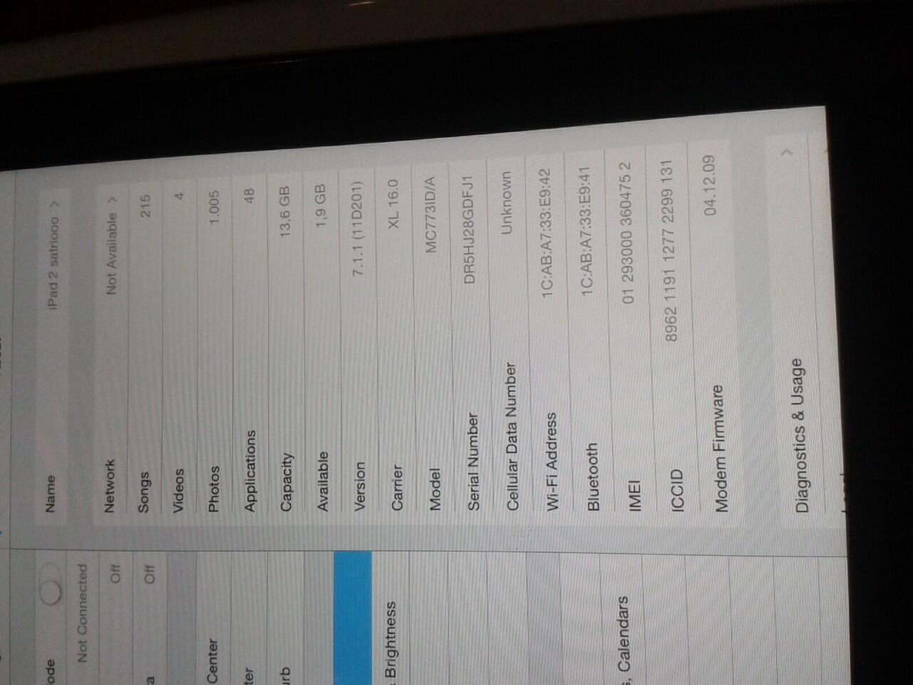 Wts /Jual iPad 2 black 16GB WIFI+3G fullset BU negooooo