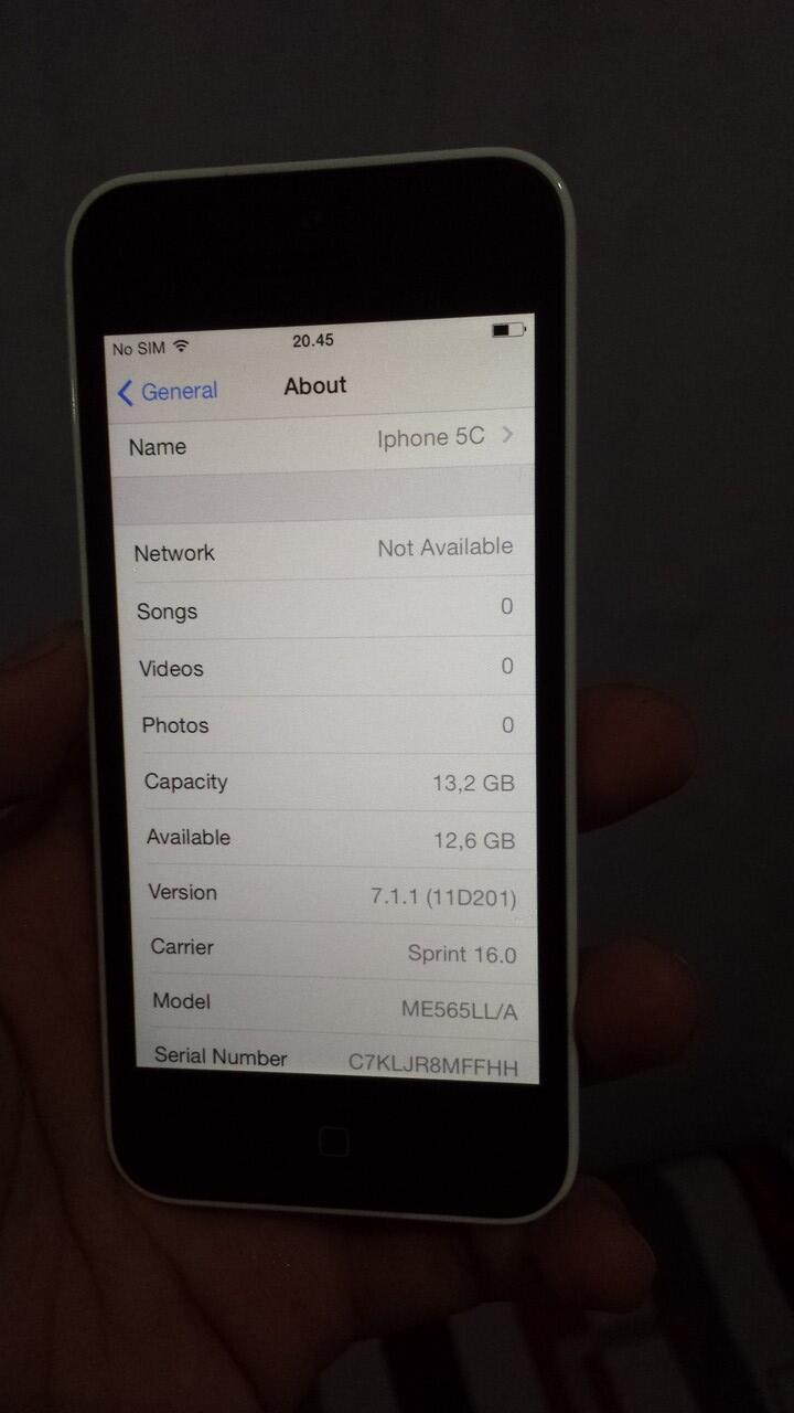 Iphone 5C 16GB Sprint locked