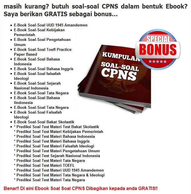 &#91;Practice Makes Perfect&#93; Soal Siap Tembus CPNS 2014, Buktikan !!! (Sistem CAT)
