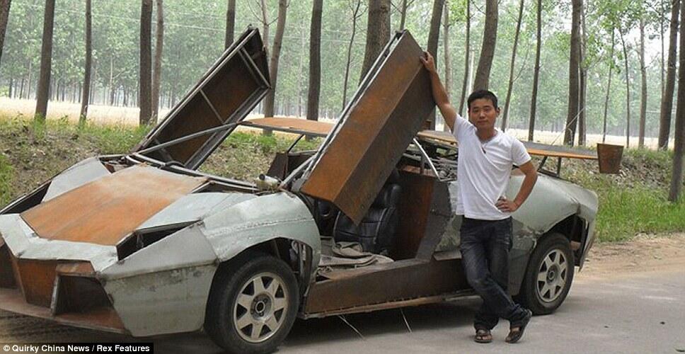 Kreativitas Petani Di China (Supercar Dari Barang Rongsokan)
