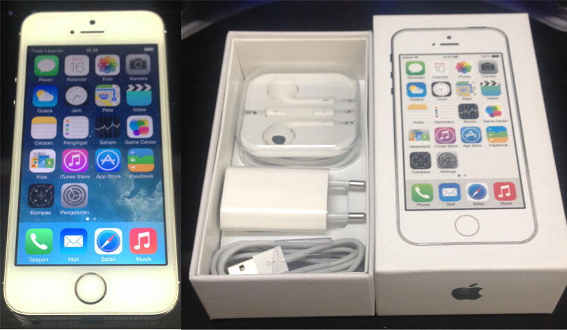 Iphone 5s 16gb Gold Mulus Fullset, Harga Kaskus Gan
