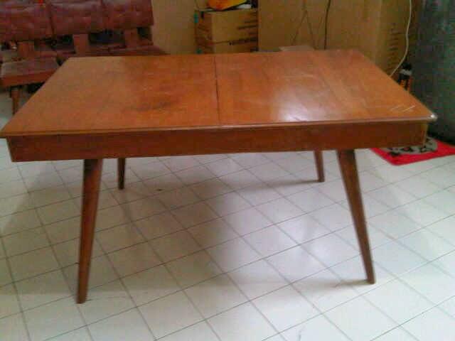 1 Set Meja Dan Kursi Antik Kayu Jati