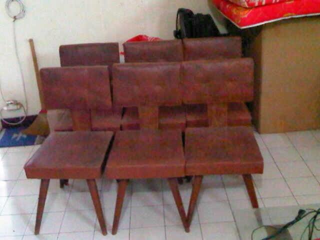 1 Set Meja Dan Kursi Antik Kayu Jati