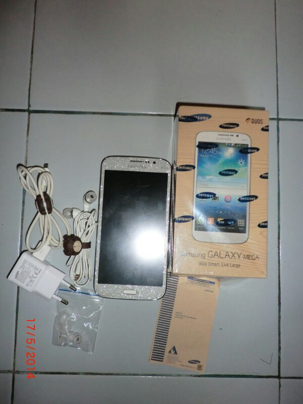 JUAL SAMSUNG GALAXY MEGA 5.8 WHITE MULUS