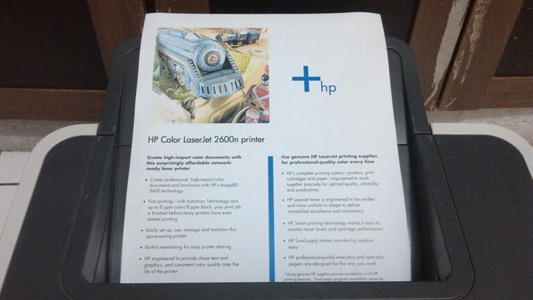 Printer Laser Warna HP 2600N Bisa Share Di Jaringan LAN