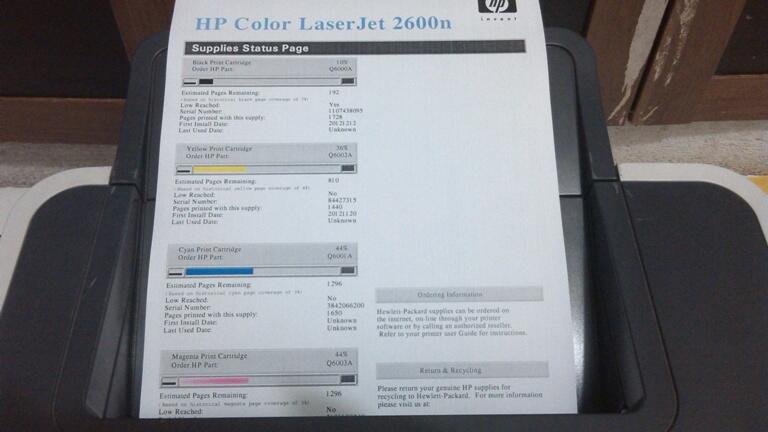 Printer Laser Warna HP 2600N Bisa Share Di Jaringan LAN