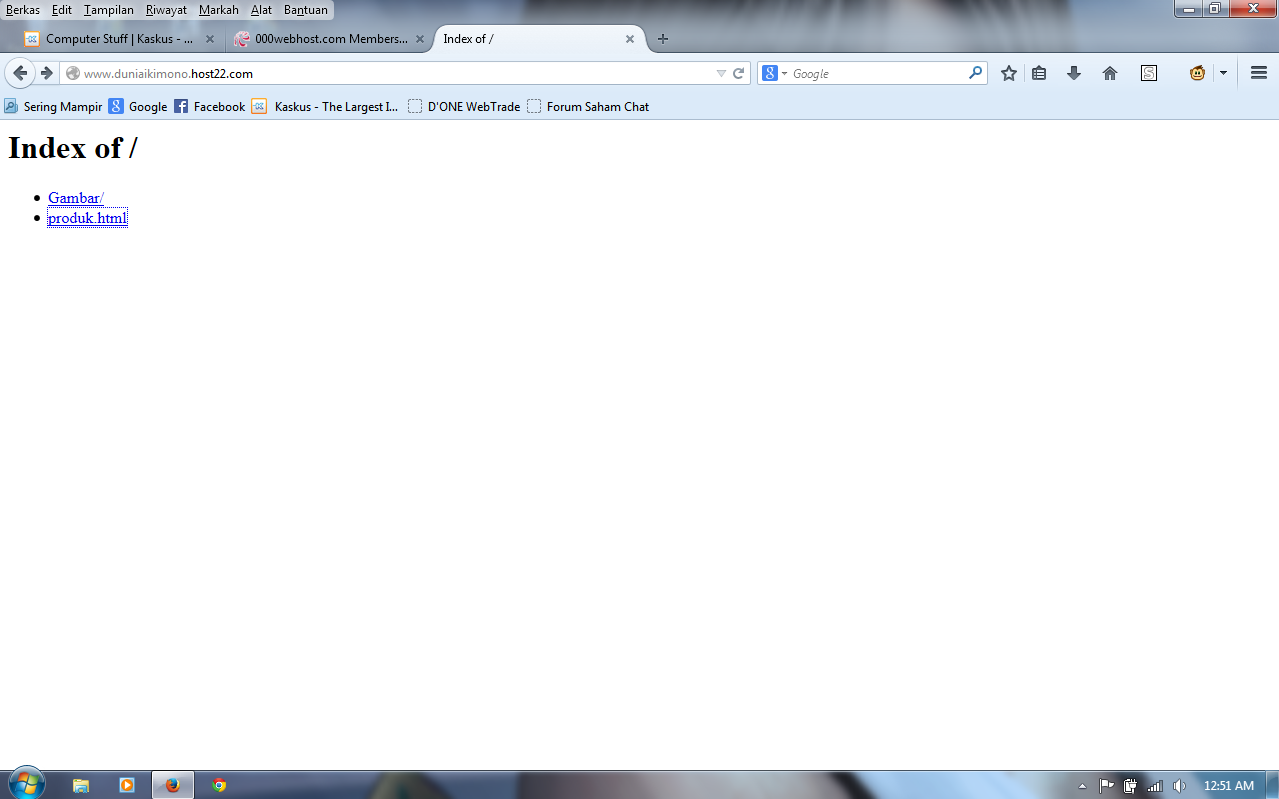 &#91;ASK&#93; gan, website saya ketika di buka kok muncul &quot;index of&quot;..