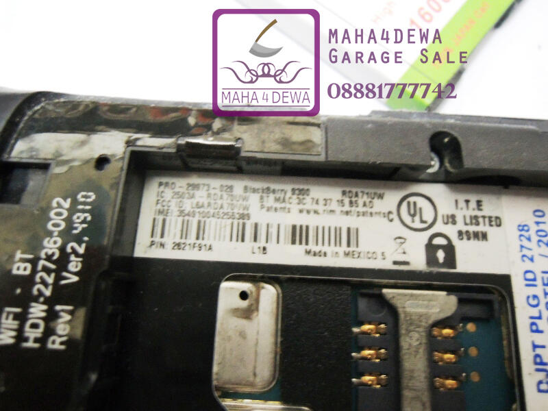 Garage Sale ! Blackberry Curve 3G 9300 Murah Apa Adanya dan Santai