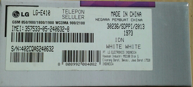 LG L1 II E410 BNIB MURAAH | MALANG - SURABAYA