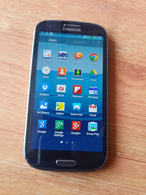 Samsung Galaxy S3 Fullset Ori Sein Pebble Blue