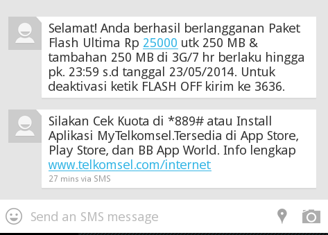 Surat Terbuka - Paket Internet Flash Telkomsel
