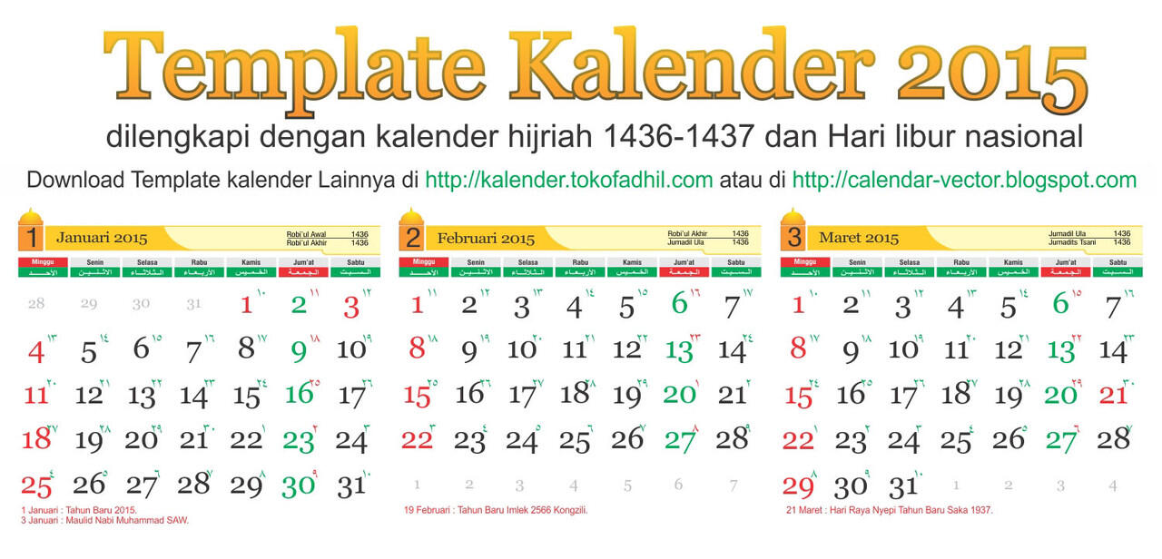 Kalender 2015 Cdr