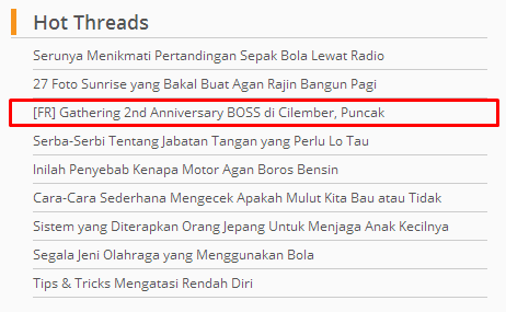 &#91;FR&#93; 2nd Anniversary BOSS yang ‘Ga Ada Akhlak’.. @Puncak_26-27/04/14