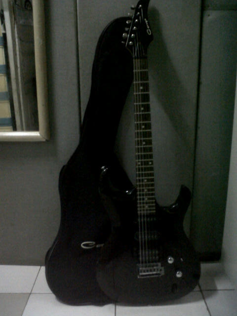 WTS gitar / guitar listrik caraya biru