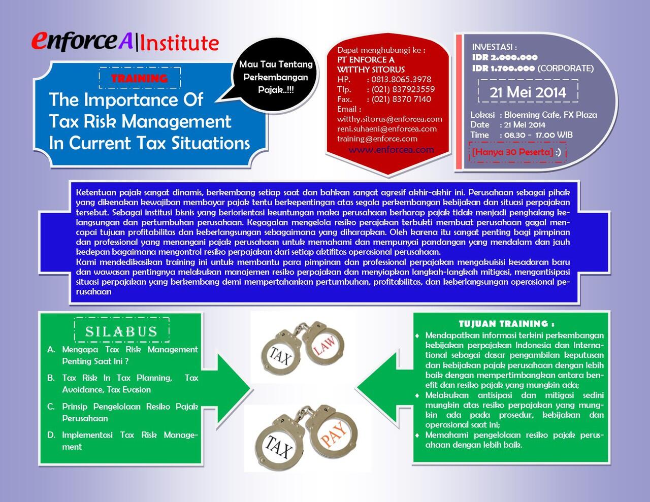 The Importance Of Tax Risk Management In Current Tax Situations Kaskus