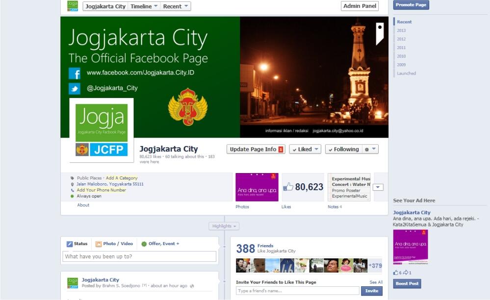 Orang Jogja, Warga Jogja, dan yang Cinta Jogja - www.facebook.com/Jogjakarta.City.ID