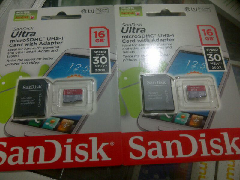 MICRO SD SANDISK ULTRA CLASS 10 8GB 85K,16GB 150K COD BEKASI