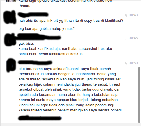 KLARIFIKASI TENTANG THREAD &quot;JILBABKU TERCORENG karena perbuatan bodohku.&quot;