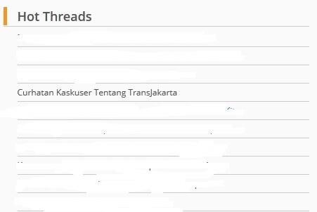 uneg-uneg ane tentang TransJakarta