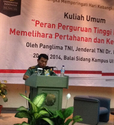 Saat Panglima TNI di UI Menyebut Jokowi Sebagai Presiden