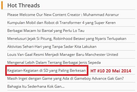 Kegiatan Di SD Yang Berkesan