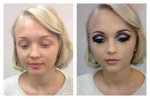 THE POWER OF MAKE UP ! check this gan