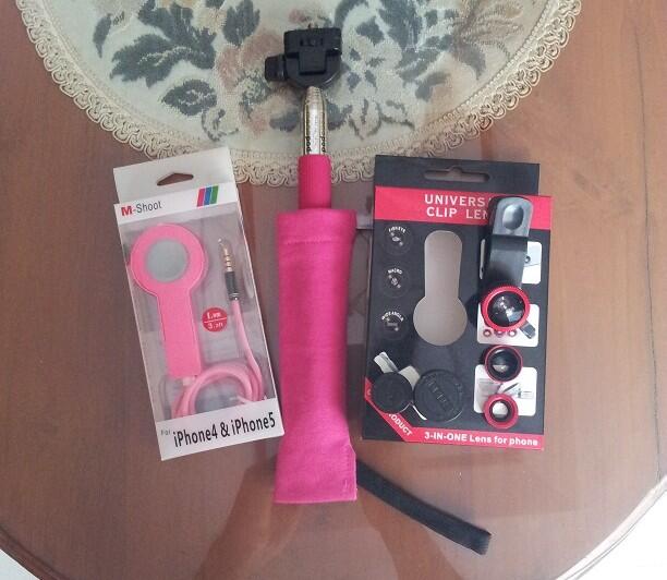 Tongsis/Monopod, Powerbank dan aksesoris