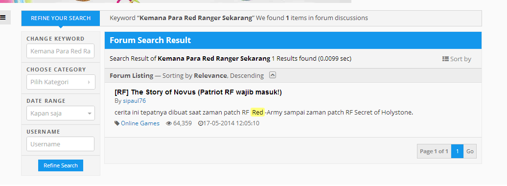 Kemana Para Red Ranger Sekarang