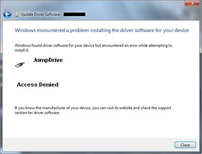 &#91;help&#93; access denied pas install driver