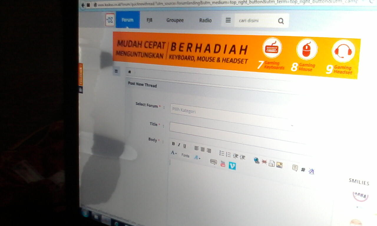 &#91;mayday&#93; leptop kemasukan air!!!