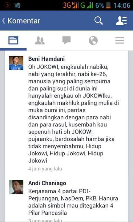 NEMU PENYEMBAH DEWA JOKOWI DI TWITTER
