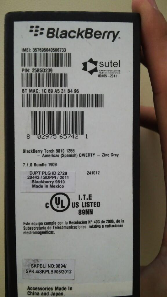 DIJUAL TORCH 2 9810 FULL SET KONDISI 100 % MULUS, GARANSI PANJANG