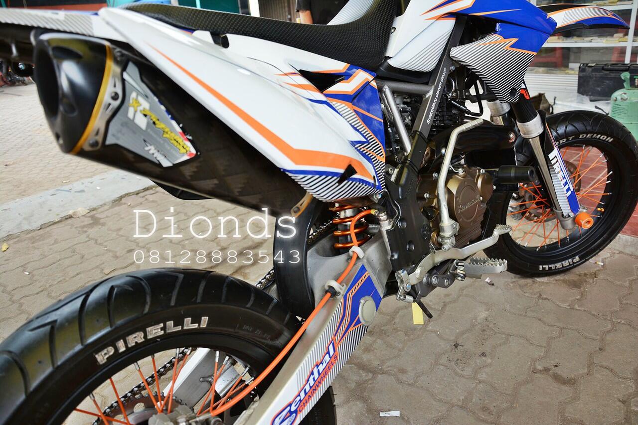 Terjual DIJUAL KLX DTRACKER 150 MODIF  KASKUS